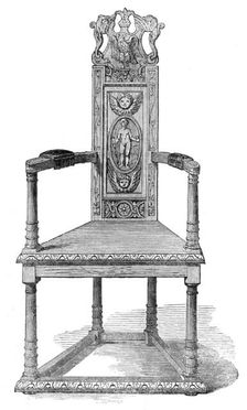 Alexander Pope's Chair, 1862. Creator: Unknown