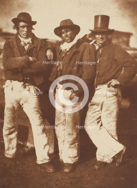 Alexander Rutherford, William Ramsay, and John Liston, Newhaven, 1843/47, printed c. 1916. Creators: David Octavius Hill, Robert Adamson, Hill & Adamson.