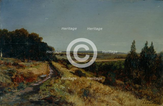Alexander Radishchev's Estate Ablyazovo, 1860s. Artist: Bogolyubov, Alexei Petrovich (1824-1896)