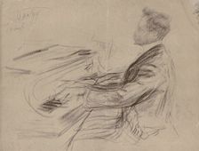 Alexander Scriabin (1872-1915) at the grand piano, 1909