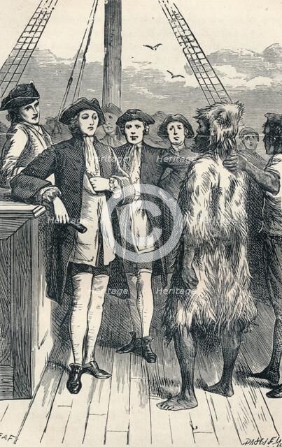 Alexander Selkirk Brought on Board, 1904. Artist: Unknown.