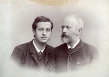 Alexander Siloti, Russian pianist and conductor, and Peter Tchaikovsky, Russian composer, 1888