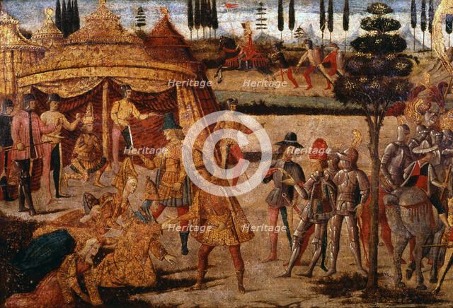 Alexander the Great visits Darius, 4th century BC, (15th century). Artist: Unknown