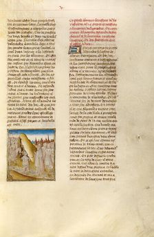 Alexander the Great with his Army before Jerusalem; Miroir Historial, about 1475. Creator: Unknown