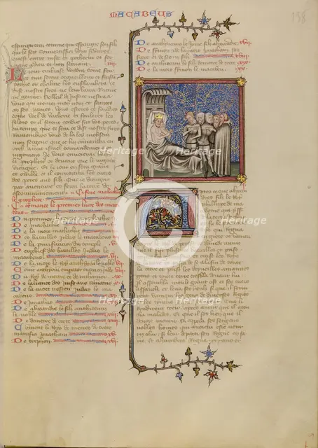 Alexander the Great with His Generals, about 1360-1370. Creator: Master of Jean de Mandeville.