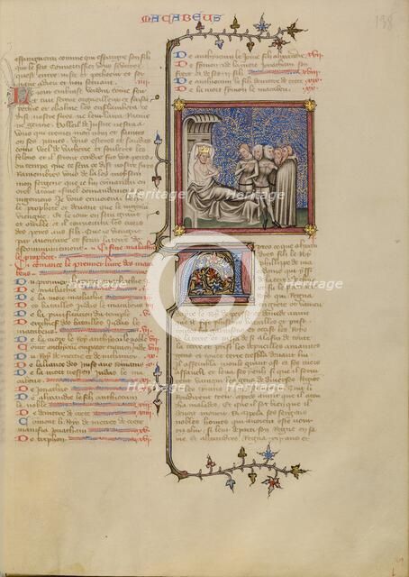 Alexander the Great with His Generals, about 1360-1370. Creator: Master of Jean de Mandeville.