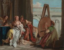 Alexander the Great and Campaspe in the Studio of Apelles, about 1740. Creator: Giovanni Battista Tiepolo