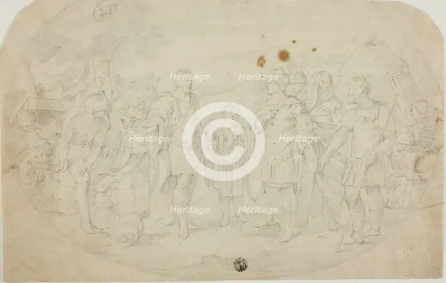 Alexander the Great and King Taxiles, c. 1615. Creator: Unknown.