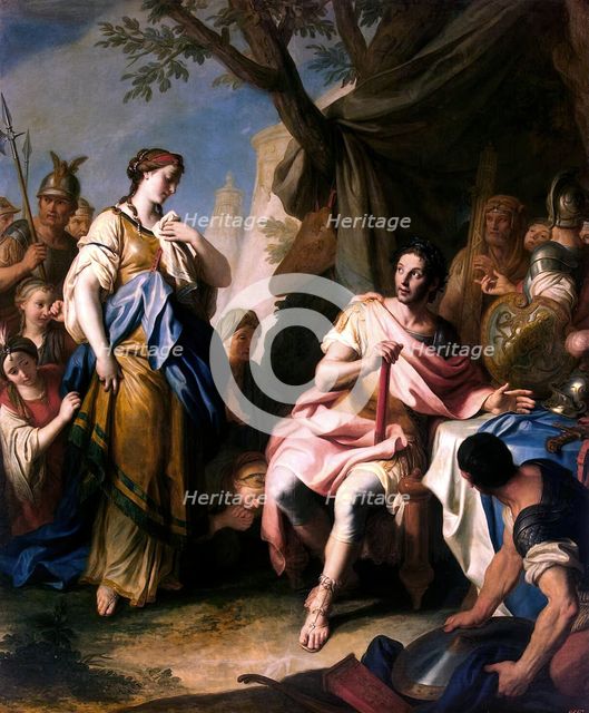 Alexander the Great and Roxana, 1756. Creator: Pietro Rotari.