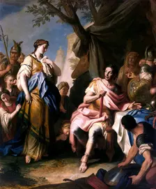 Alexander the Great and Roxana, 1756. Creator: Pietro Rotari