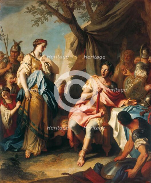Alexander the Great and Roxana, 1756. Creator: Rotari, Pietro Antonio (1707-1762).
