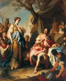 Alexander the Great and Roxana, 1756. Creator: Rotari, Pietro Antonio (1707-1762)