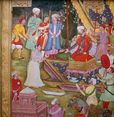 Alexander the Great being beseeched to save an idol from destruction, 16th century