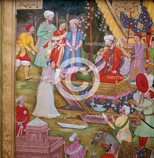 Alexander the Great being beseeched to save an idol from destruction, 16th century. Artist: Unknown