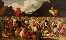 Alexander the Great fights against the Amazons. Creator: Otto Van Veen