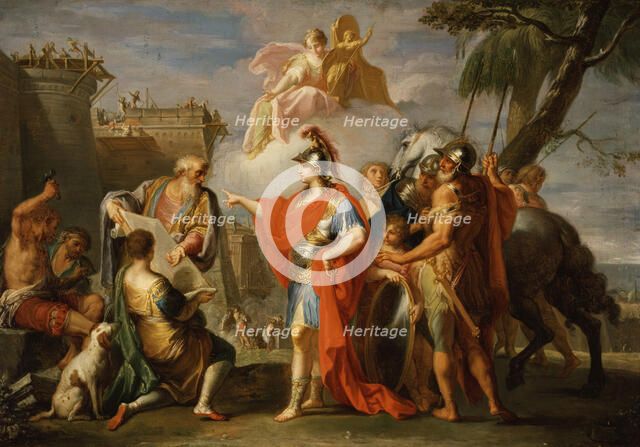 Alexander the Great Founding Alexandria, 1736-1737. Creator: Placido Costanzi.