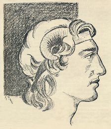 Alexander the Great (From an Old Greek Coin) 1936. Creator: Unknown