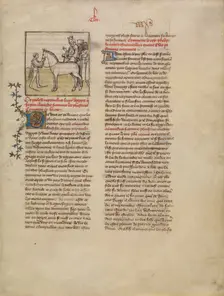 Alexander the Great; Histoire ancienne jusqu'à César, about 1390-1400. Creator: First Master of the Bible historiale of Jean de Berry