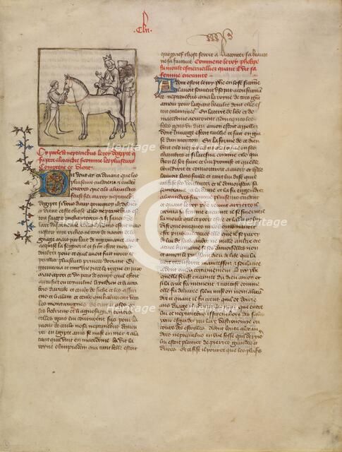 Alexander the Great; Histoire ancienne jusqu'à César, about 1390-1400. Creator: First Master of the Bible historiale of Jean de Berry.