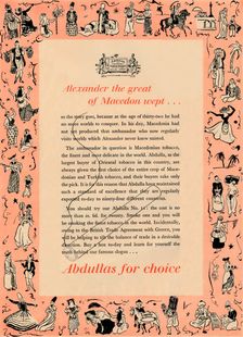 Alexander the great of Macedon wept Abdullas for choice 1939