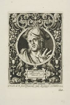 Alexander the Great, plate two from The Nine Worthies, 1594. Creator: Nicolaes de Bruyn