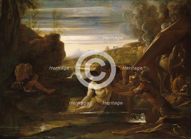 Alexander the Great Rescued from the River Cydnus, ca. 1650. Creator: Pietro Testa.