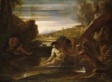 Alexander the Great Rescued from the River Cydnus, ca. 1650. Creator: Pietro Testa