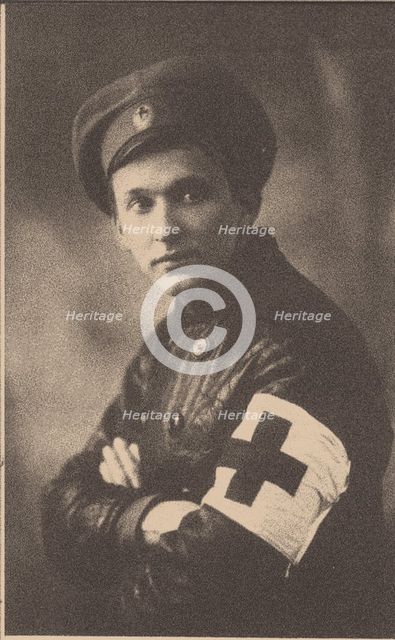 Alexander Vertinsky in Hospital Uniform, 1914.
