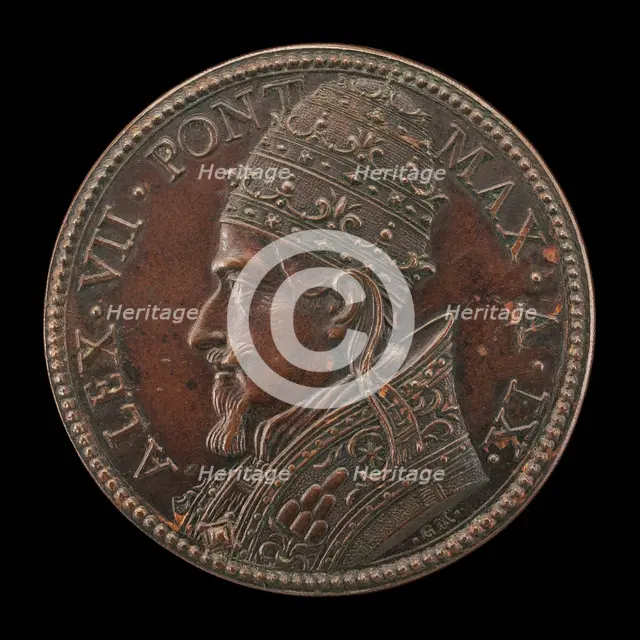 Alexander VII (Fabio Chigi, 1599-1667), Pope 1655 [obverse], 1663. Creator: Gaspare Morone Mola.