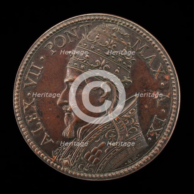 Alexander VII (Fabio Chigi, 1599-1667), Pope 1655 [obverse], 1663. Creator: Gaspare Morone Mola.