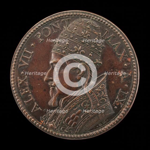 Alexander VII (Fabio Chigi, 1599-1667), Pope 1655 [obverse], 1663. Creator: Gaspare Morone Mola.