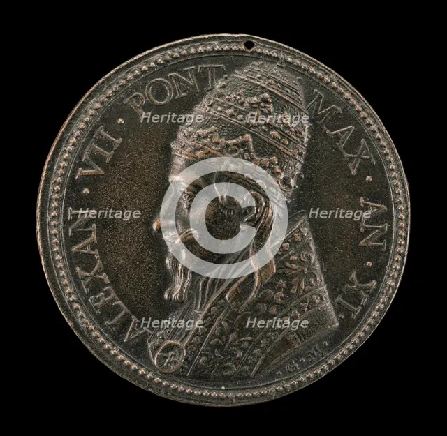 Alexander VII (Fabio Chigi, 1599-1667), Pope 1655 [obverse], 1665. Creator: Gaspare Morone Mola.