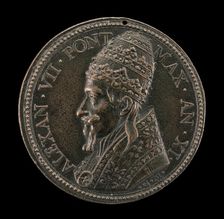 Alexander VII (Fabio Chigi, 1599-1667), Pope 1655 [obverse], 1665. Creator: Gaspare Morone Mola