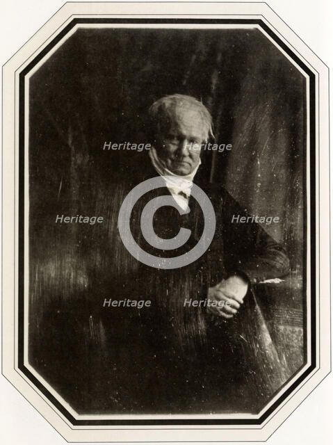 Alexander von Humboldt, German author, naturalist and explorer, 1847.  Artist: Hermann Biow