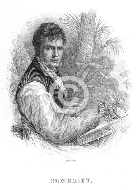 Alexander von Humboldt, German naturalist, c1830. Creator: William Home Lizars.