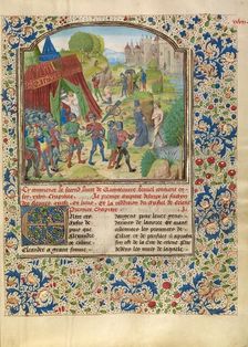 Alexander's Illness at the Cydnus River and the Death of Sisinnes, about 1470-1475. Creator: Master of the Jardin de vertueuse consolation