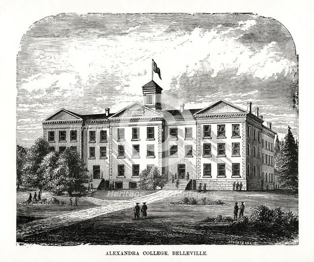 Alexandra College, Belleville, Ontario, Canada, 19th century. Artist: Unknown