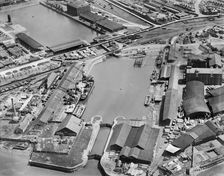 Alexandra Dock and Bentinck Dock, King's Lynn, Norfolk, 1928. Artist: Aerofilms