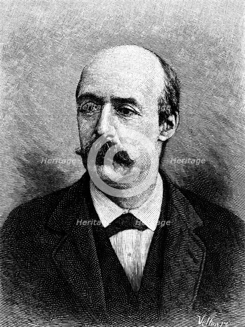 Alexandre Agassiz, Swiss-born American oceanographer, marine zoologist and mining engineer, 1883. Artist: Unknown