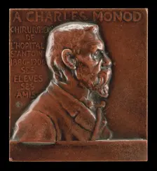 Alexandre-Charles Monod, 1843-1921, Surgeon at L'Hôpital de St-Antoine [obverse], c. 1906. Creator: Alexandre Louis Marie Charpentier