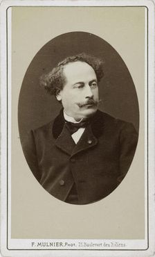 Alexandre Dumas, fils (1824-1895), 1895. Creator: Mulnier, Ferdinand (1817-1891)