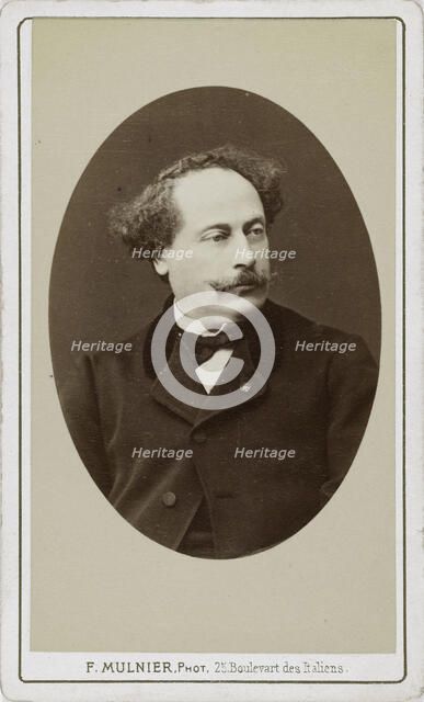 Alexandre Dumas, fils (1824-1895), 1895. Creator: Mulnier, Ferdinand (1817-1891).