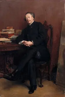 Alexandre Dumas, fils (1824-1895). Artist: Meissonier, Ernest Jean Louis (1815-1891)