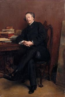 Alexandre Dumas, fils (1824-1895). Artist: Meissonier, Ernest Jean Louis (1815-1891)