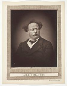 Alexandre Dumas, fils (French novelist and playwright, 1824-1895), 1875/76. Creator: Fontaine