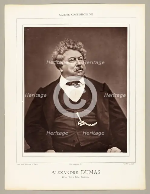 Alexandre Dumas (French novelist and playwright, 1802-1870), c. 1876. Creator: Etienne Carjat.