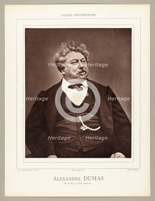 Alexandre Dumas (French novelist and playwright, 1802-1870), c. 1876. Creator: Etienne Carjat.