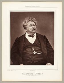 Alexandre Dumas (French novelist and playwright, 1802-1870), c. 1876. Creator: Etienne Carjat