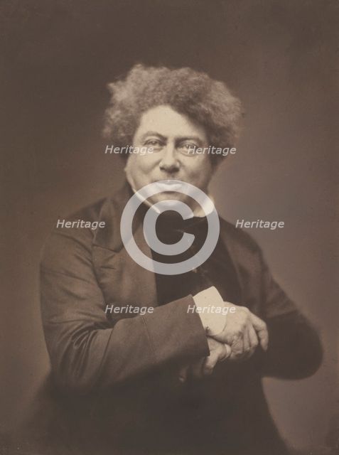 Alexandre Dumas père (1802-1870), 1855. Creator: Nadar (French, 1820-1910).