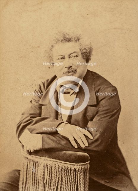 Alexandre Dumas père, negative about 1862; print after 1889. Creators: Nadar, Paul Nadar.